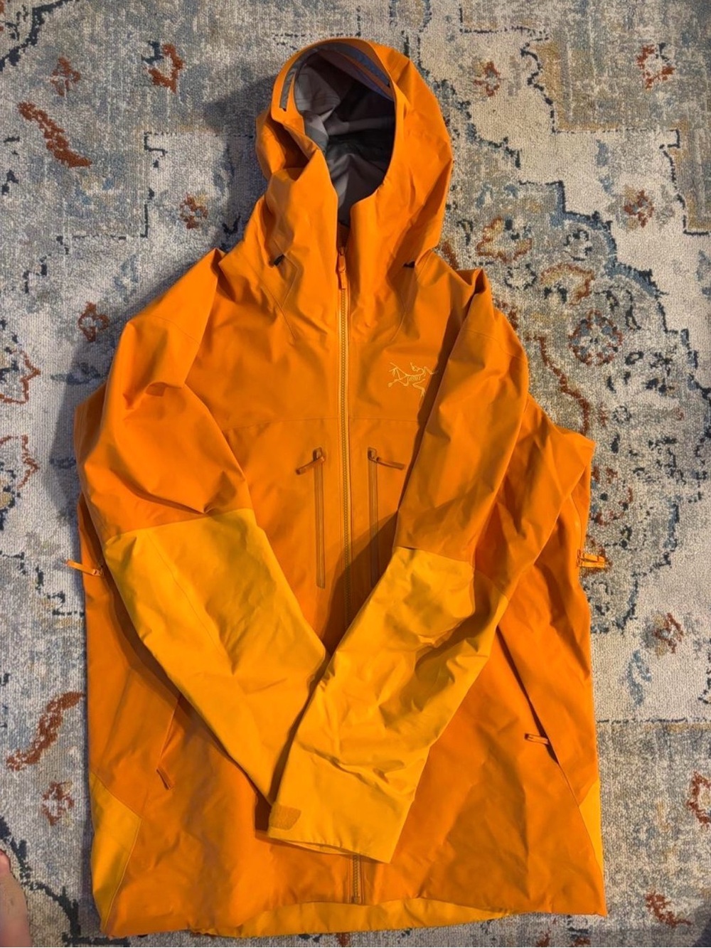 Arc'teryx Men’s Orange Hooded Ski/Snowboard Jacket